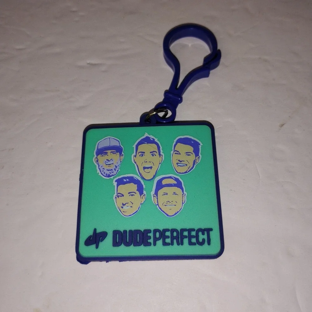 Lot‎ Of 7 Dude Perfect Backpack Keychains DP Panda Rocket Basketball Pogo Bike